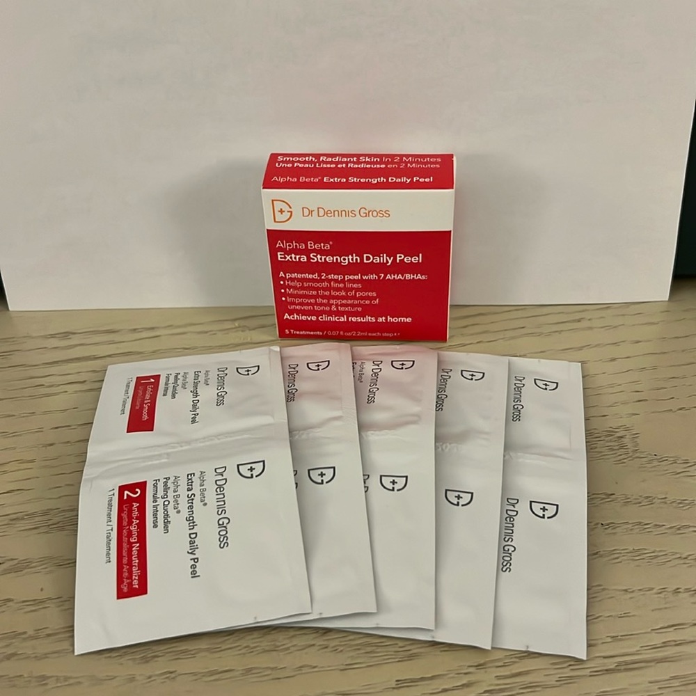 Brand new Dr Dennis Gross extra strength daily peel 5 pack